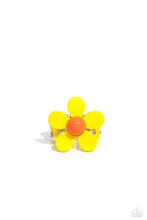 Load image into Gallery viewer, Paparazzi Groovy Genre - Yellow Flower Ring NEW