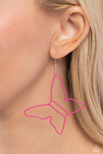 Load image into Gallery viewer, Paparazzi Soaring Silhouettes - Pink Butterfly Earring