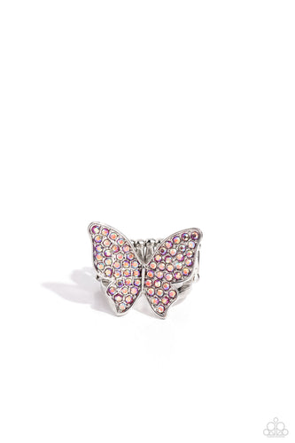 Paparazzi High Time - Pink - Butterfly Ring
