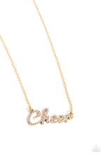 Load image into Gallery viewer, Paparazzi Cheer Squad - Gold - Necklace &amp; Earring