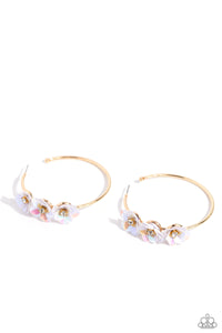 Paparazzi Ethereal Embellishment - Gold Hoop Earrings