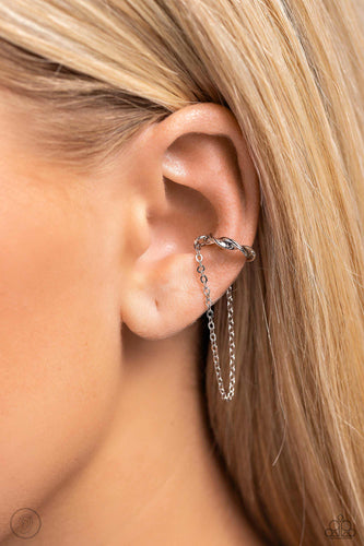 Paparazi CUFF Hanger - Silver - Earrings NEW
