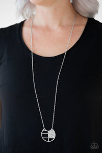 PRE-ORDER - Paparazzi Abstract Aztec - Silver - Necklace & Earrings - $5 Jewelry with Ashley Swint