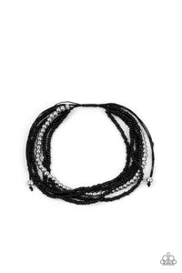 Paparazzi All Beaded Up - Black - Bracelet - $5 Jewelry with Ashley Swint