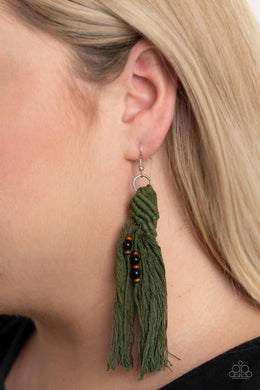 Paparazzi Beach Bash - Green - Earrings - $5 Jewelry with Ashley Swint