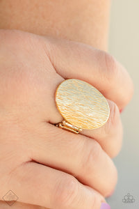 Paparazzi Blazing Brilliance - Gold Ring - Fashion Fix / Trend Blend May 2020 - $5 Jewelry with Ashley Swint