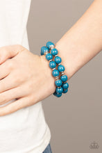 Load image into Gallery viewer, Paparazzi Bubble Blast Off - Blue - Mosaic Beads - Stretchy Band Bracelet - $5 Jewelry with Ashley Swint