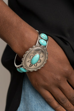 PRE-ORDER - Paparazzi Canyon Heirloom - Blue Turquoise Stone - Bracelet - $5 Jewelry with Ashley Swint