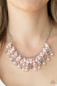 PRE-ORDER - Paparazzi Champagne Dreams - Pink - Necklace & Earrings - $5 Jewelry with Ashley Swint