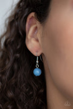 Load image into Gallery viewer, Paparazzi Cool Cascade - Blue - Fringe of Silver, Blue and Crystal Beads - Necklace &amp; Earrings - $5 Jewelry With Ashley Swint