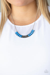 PRE-ORDER - Paparazzi Coup de MANE - Blue - Necklace & Earrings - $5 Jewelry with Ashley Swint