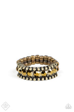 Load image into Gallery viewer, Paparazzi Crank It Up - Brass - Ring - Trend Blend / Fashion Fix Exclusive - August 2020 - $5 Jewelry with Ashley Swint
