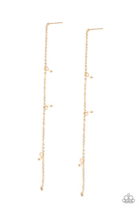 PRE-ORDER - Paparazzi Dauntlessly Dainty - Gold - Earrings - $5 Jewelry with Ashley Swint