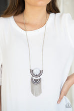 Load image into Gallery viewer, Paparazzi Desert Diviner - Silver - Gray Bead - Necklace &amp; Earrings - $5 Jewelry with Ashley Swint