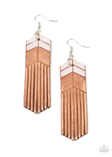 Load image into Gallery viewer, Paparazzi Desert Trails - White - Leather Earrings - $5 Jewelry with Ashley Swint