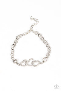 PRE-ORDER - Paparazzi Desirable Dazzle - White - Bracelet - $5 Jewelry with Ashley Swint