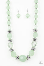 Load image into Gallery viewer, Paparazzi Dine and Dash - Green - Shimmery Silver Accents - Necklace &amp; Earrings - $5 Jewelry with Ashley Swint