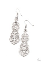 Load image into Gallery viewer, PRE-ORDER - Paparazzi Diva Decorum - White - Earrings - $5 Jewelry with Ashley Swint