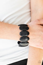 Load image into Gallery viewer, Paparazzi Dramatically Nomadic - Black Stones - Stretchy Band - Bracelet - $5 Jewelry With Ashley Swint