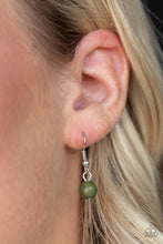 Load image into Gallery viewer, Paparazzi Earth Conscious - Green - Shimmery Silver Chain - Necklace &amp; Earrings - $5 Jewelry with Ashley Swint