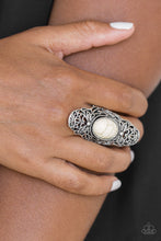 Load image into Gallery viewer, PRE-ORDER - Paparazzi Ego Trippin - White - Ring - $5 Jewelry with Ashley Swint