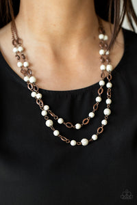 PRE-ORDER - Paparazzi Essentially Earthy - Copper - Necklace & Earrings - $5 Jewelry with Ashley Swint