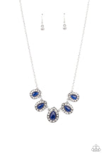 Load image into Gallery viewer, PRE-ORDER - Paparazzi Everlasting Enchantment - Blue Cat&#39;s Eye Stone - Necklace &amp; Earrings - $5 Jewelry with Ashley Swint