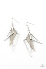 Load image into Gallery viewer, Paparazzi Evolutionary Edge - Silver - Earrings - $5 Jewelry with Ashley Swint