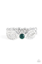 Load image into Gallery viewer, Paparazzi Extra Side Of Elegance - Green - Dainty Band Ring - $5 Jewelry with Ashley Swint
