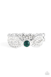 Paparazzi Extra Side Of Elegance - Green - Dainty Band Ring - $5 Jewelry with Ashley Swint