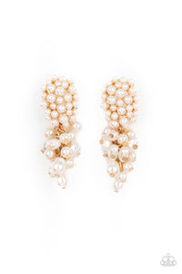 Paparazzi Fabulously Flattering - Gold - Earrings - $5 Jewelry with Ashley Swint