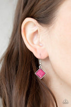 Load image into Gallery viewer, Paparazzi Feeling Inde-PENDANT - Pink Beads - Silver Filigree - Necklace and matching Earrings - $5 Jewelry With Ashley Swint