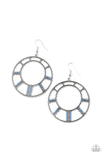 Load image into Gallery viewer, Paparazzi Fleek Fortress - Blue - Earrings - $5 Jewelry with Ashley Swint