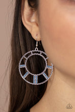 Load image into Gallery viewer, Paparazzi Fleek Fortress - Blue - Earrings - $5 Jewelry with Ashley Swint