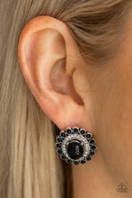 Load image into Gallery viewer, Paparazzi Floral Flamboyance - Black - Post Earrings - $5 Jewelry with Ashley Swint
