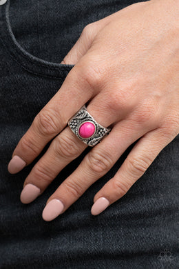 Paparazzi Free-Spirited Fields - Pink - Ring - $5 Jewelry with Ashley Swint