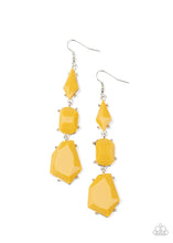 Load image into Gallery viewer, Paparazzi Geo Getaway - Yellow - Faceted Beads - Earrings - $5 Jewelry with Ashley Swint