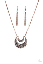 Load image into Gallery viewer, Paparazzi Get Well MOON - Copper - Necklace and matching Earrings - $5 Jewelry With Ashley Swint