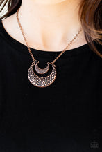 Load image into Gallery viewer, Paparazzi Get Well MOON - Copper - Necklace and matching Earrings - $5 Jewelry With Ashley Swint