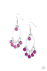 PRE-ORDER - Paparazzi Glassy Grotto - Purple - Earrings - $5 Jewelry with Ashley Swint