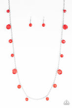 Load image into Gallery viewer, Paparazzi GLOW-Rider - Red - Necklace and matching Earrings - $5 Jewelry With Ashley Swint