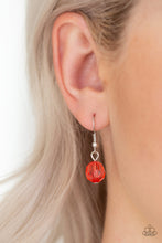 Load image into Gallery viewer, Paparazzi GLOW-Rider - Red - Necklace and matching Earrings - $5 Jewelry With Ashley Swint