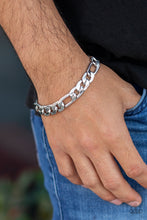 Load image into Gallery viewer, Paparazzi Home Team - Silver - Bold Chain - Bracelet - Men&#39;s Collection - $5 Jewelry with Ashley Swint