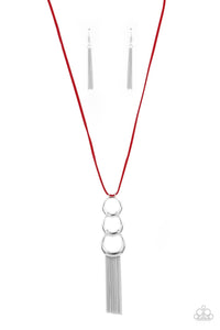 PRE-ORDER - Paparazzi Industrial Conquest - Red - Necklace & Earrings - $5 Jewelry with Ashley Swint
