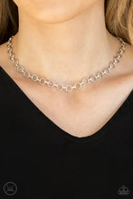 Load image into Gallery viewer, PRE-ORDER - Paparazzi Insta Connection - Silver - Choker Necklace &amp; Earrings - $5 Jewelry with Ashley Swint