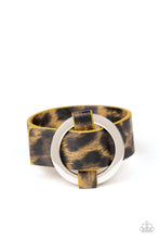 Load image into Gallery viewer, Paparazzi Jungle Cat Couture - Yellow - Cheetah - Leather Bracelet - $5 Jewelry with Ashley Swint