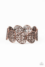 Load image into Gallery viewer, Paparazzi Keep Love In Your Heart - Copper - Vine Filigree - Heart Frames - Stretchy Band Bracelet - $5 Jewelry with Ashley Swint