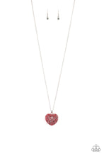 Load image into Gallery viewer, Paparazzi Love Is All Around - Red - Filigree Locket Like Heart Pendant - Necklace &amp; Earrings - $5 Jewelry with Ashley Swint