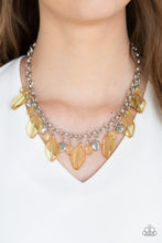 Load image into Gallery viewer, Paparazzi Malibu Ice - Yellow - Silver Accents and Chain - Necklace &amp; Earrings - $5 Jewelry With Ashley Swint