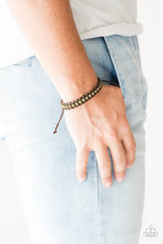 Load image into Gallery viewer, Paparazzi Modern Mariner - Brown - Nautical Inspired Sliding Knot Bracelet - $5 Jewelry with Ashley Swint